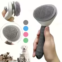 One-Click Pet Hair Removal Comb – De-Shedding Tool for Dogs & Cats