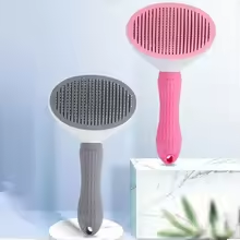 One-Click Pet Hair Removal Comb – De-Shedding Tool for Dogs & Cats