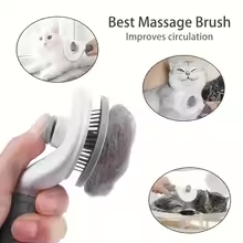 One-Click Pet Hair Removal Comb – De-Shedding Tool for Dogs & Cats