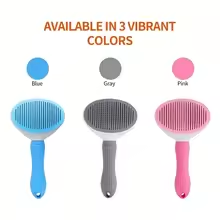One-Click Pet Hair Removal Comb – De-Shedding Tool for Dogs & Cats