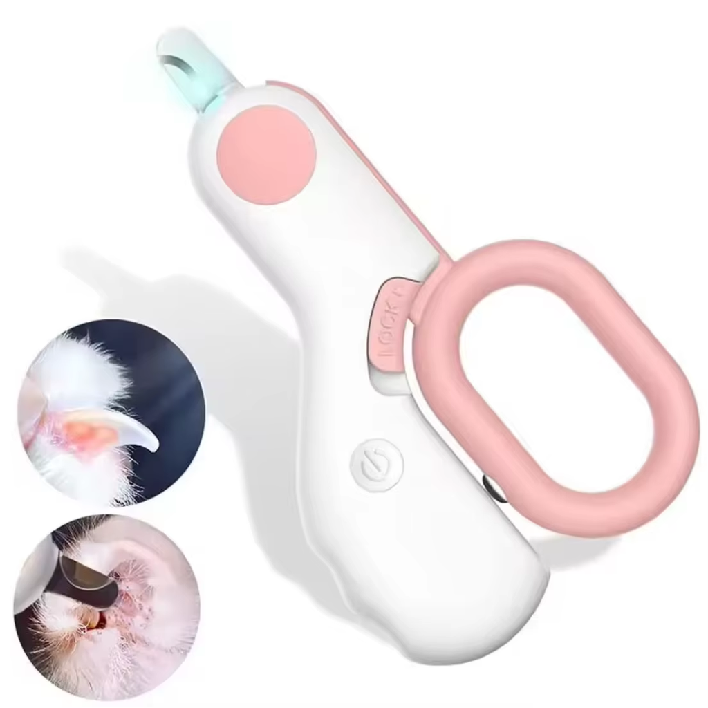 LED Light Pet Nail Clipper – Safe Grooming Tool for Dogs & Cats